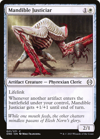 {C} Mandible Justiciar [Phyrexia: All Will Be One][ONE 021]