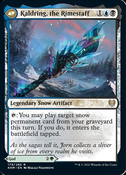 {R} Jorn, God of Winter // Kaldring, the Rimestaff [Kaldheim][KHM 179]