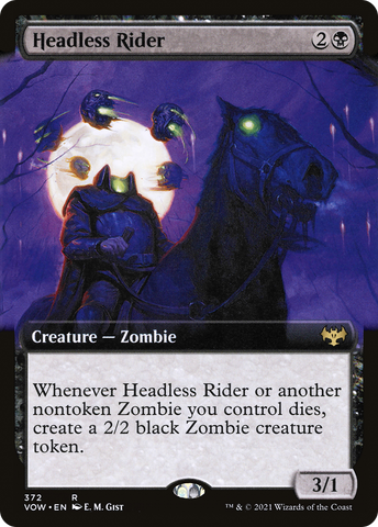 {R} Headless Rider (Extended Art) [Innistrad: Crimson Vow][VOW 372]