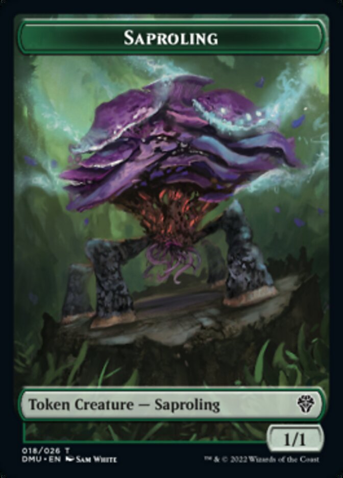 {T} Saproling // Powerstone Double-sided Token [Dominaria United Tokens][TDMU 018]