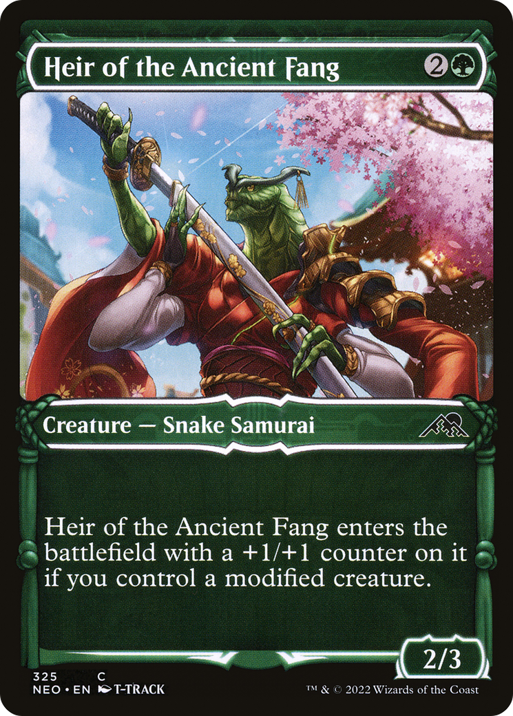 {C} Heir of the Ancient Fang (Showcase Samurai) [Kamigawa: Neon Dynasty][NEO 325]