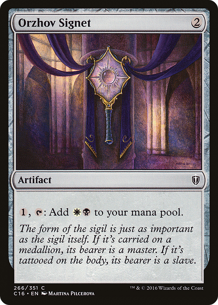 {C} Orzhov Signet [Commander 2016][C16 266]
