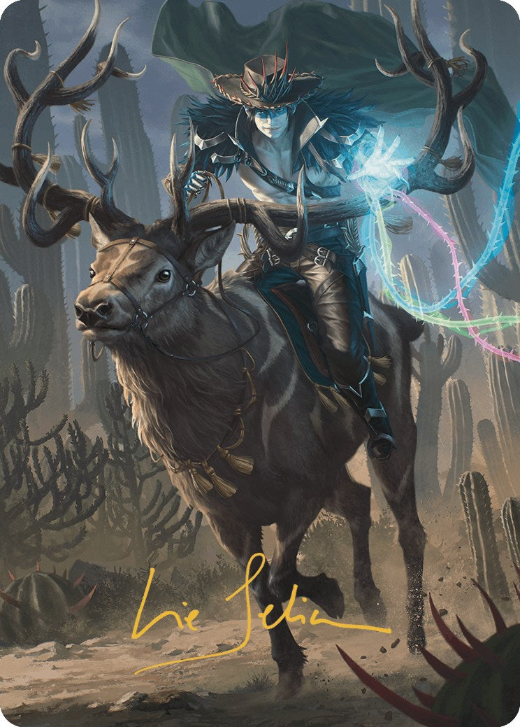 {A} Oko, the Ringleader Art Card (54/54) (Gold-Stamped Signature) [Outlaws of Thunder Junction Art Series][GS AOTJ 054]