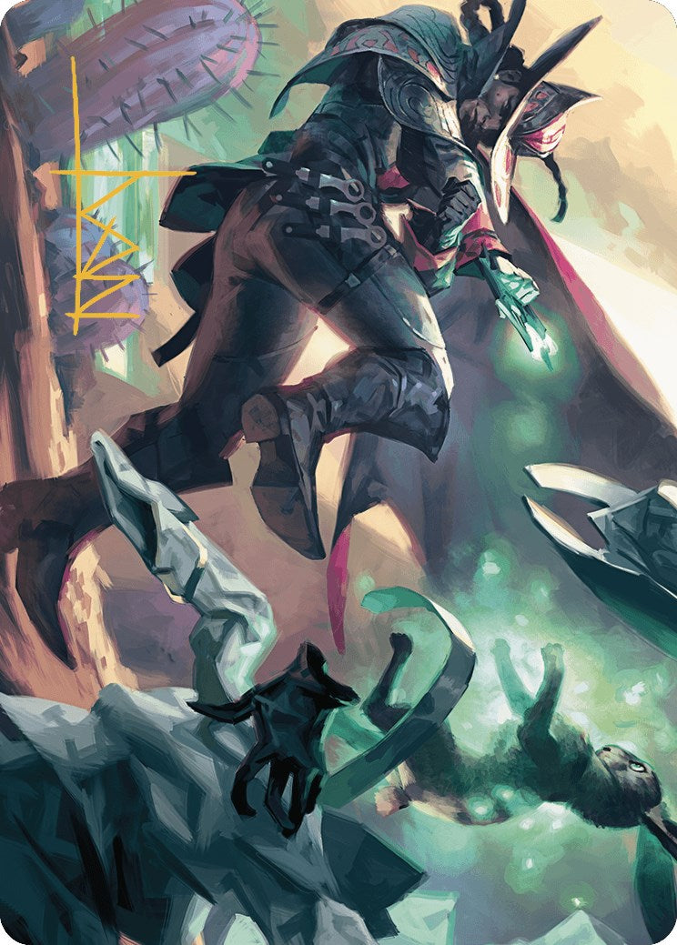 {A} Metamorphic Blast Art Card (Gold-Stamped Signature) [Outlaws of Thunder Junction Art Series][GS AOTJ 007]