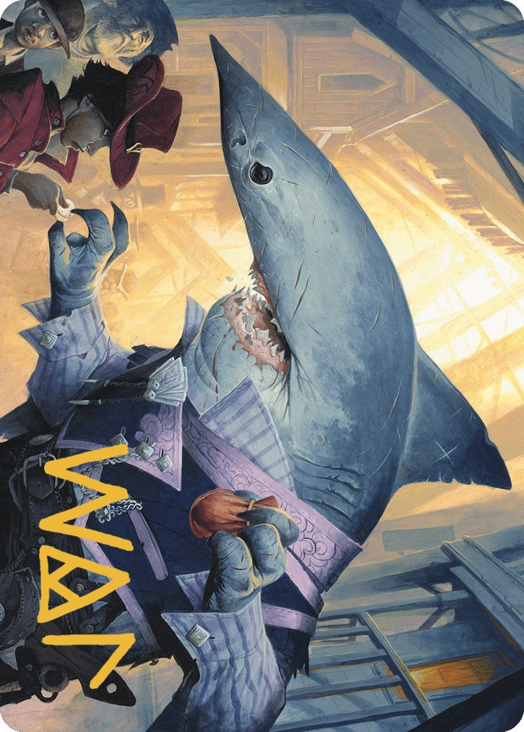 {A} Loan Shark Art Card (Gold-Stamped Signature) [Outlaws of Thunder Junction Art Series][GS AOTJ 006]