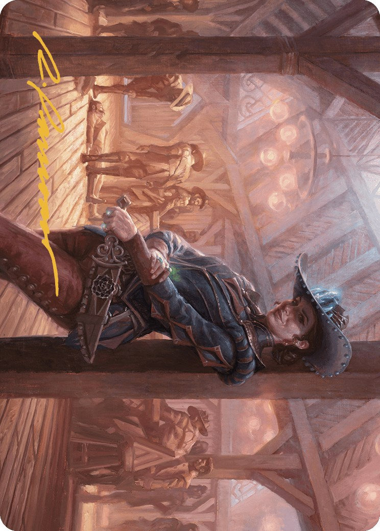 {A} Marchesa, Dealer of Death Art Card (Gold-Stamped Signature) [Outlaws of Thunder Junction Art Series][GS AOTJ 027]