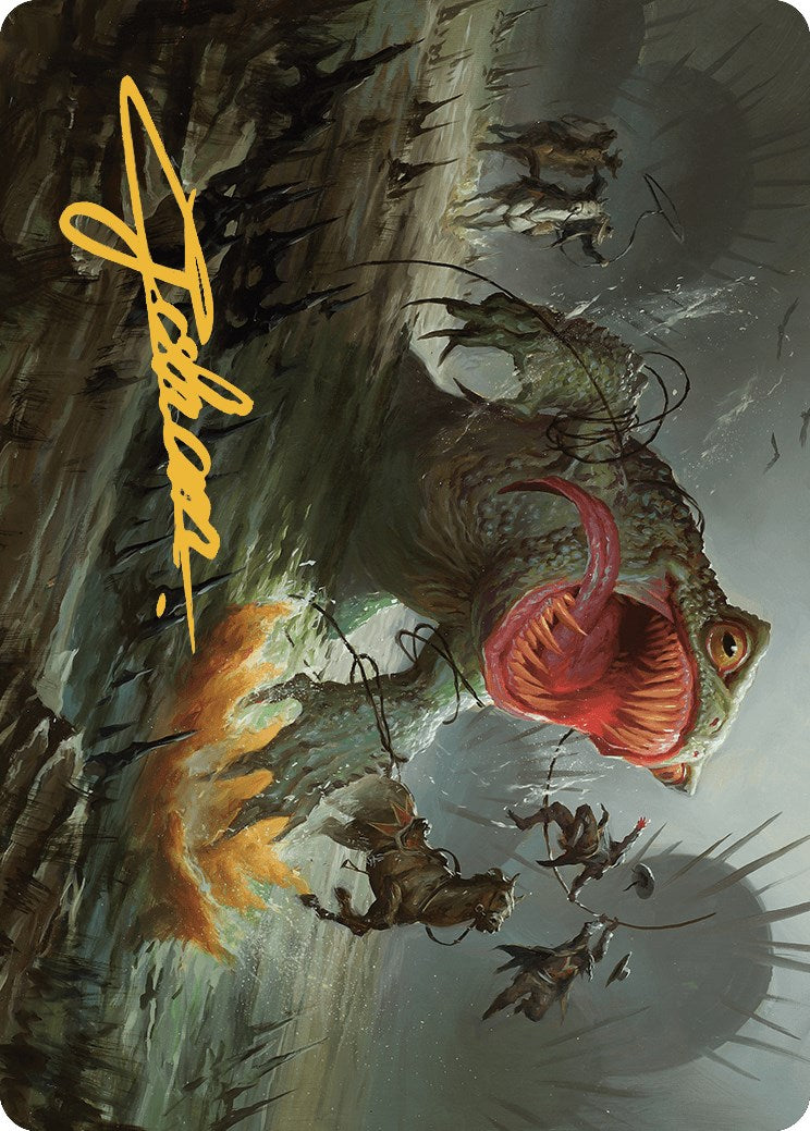 {A} The Gitrog, Ravenous Ride Art Card (Gold-Stamped Signature) [Outlaws of Thunder Junction Art Series][GS AOTJ 022]