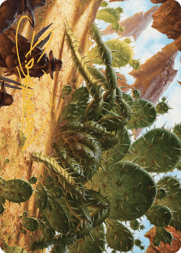 {A} Cactarantula Art Card (Gold-Stamped Signature) [Outlaws of Thunder Junction Art Series][GS AOTJ 012]