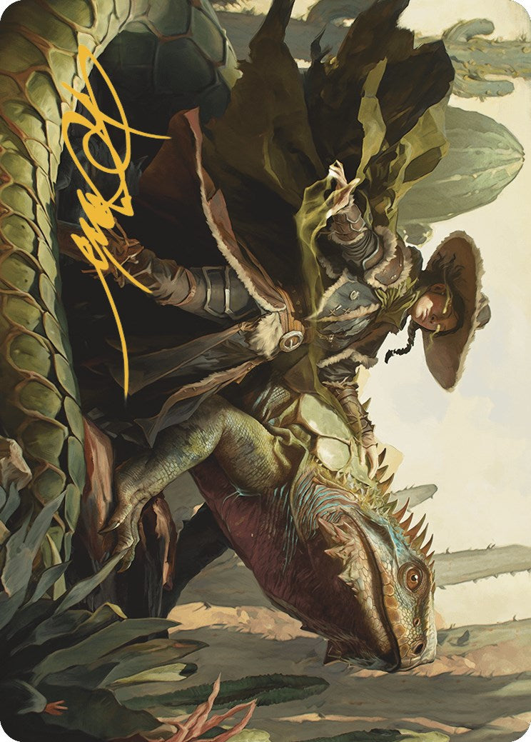 {A} Outcaster Trailblazer Art Card (Gold-Stamped Signature) [Outlaws of Thunder Junction Art Series][GS AOTJ 014]