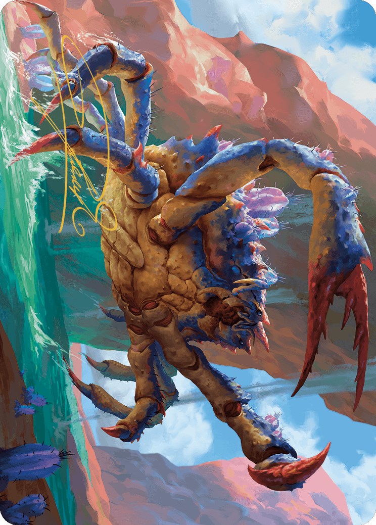 {A} Canyon Crab Art Card (Gold-Stamped Signature) [Outlaws of Thunder Junction Art Series][GS AOTJ 004]