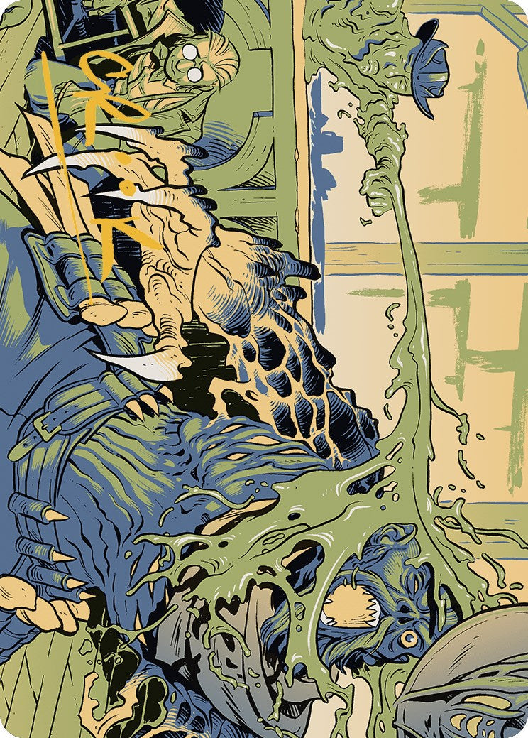 {A} Voidslime Art Card (Gold-Stamped Signature) [Outlaws of Thunder Junction Art Series][GS AOTJ 049]