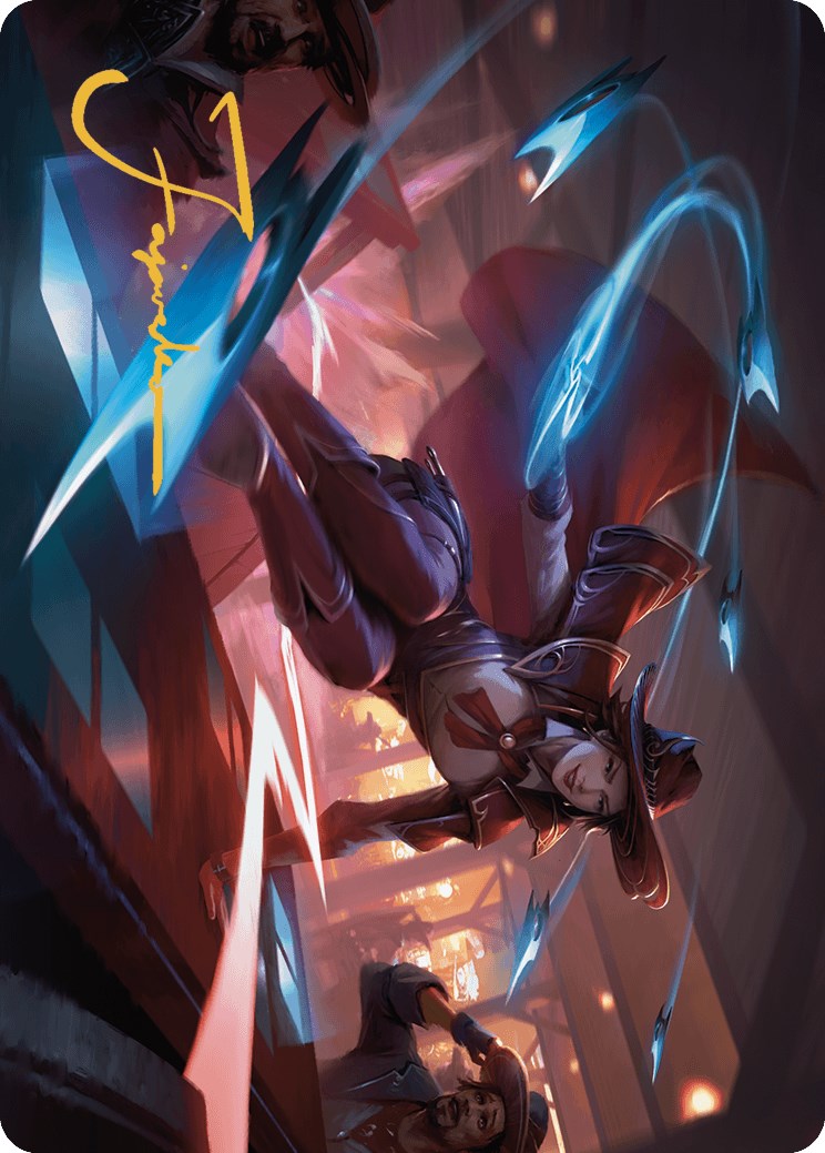 {A} Slick Sequence Art Card (Gold-Stamped Signature) [Outlaws of Thunder Junction Art Series][GS AOTJ 033]