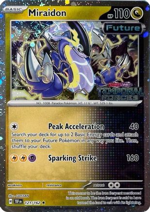 [PKM] Miraidon (121/162) (Cosmo Foil) [Scarlet & Violet: Temporal Forces]