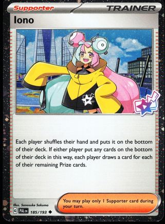 [PKM] Iono (185/193) (Cosmo Foil) [Scarlet & Violet: Paldea Evolved]