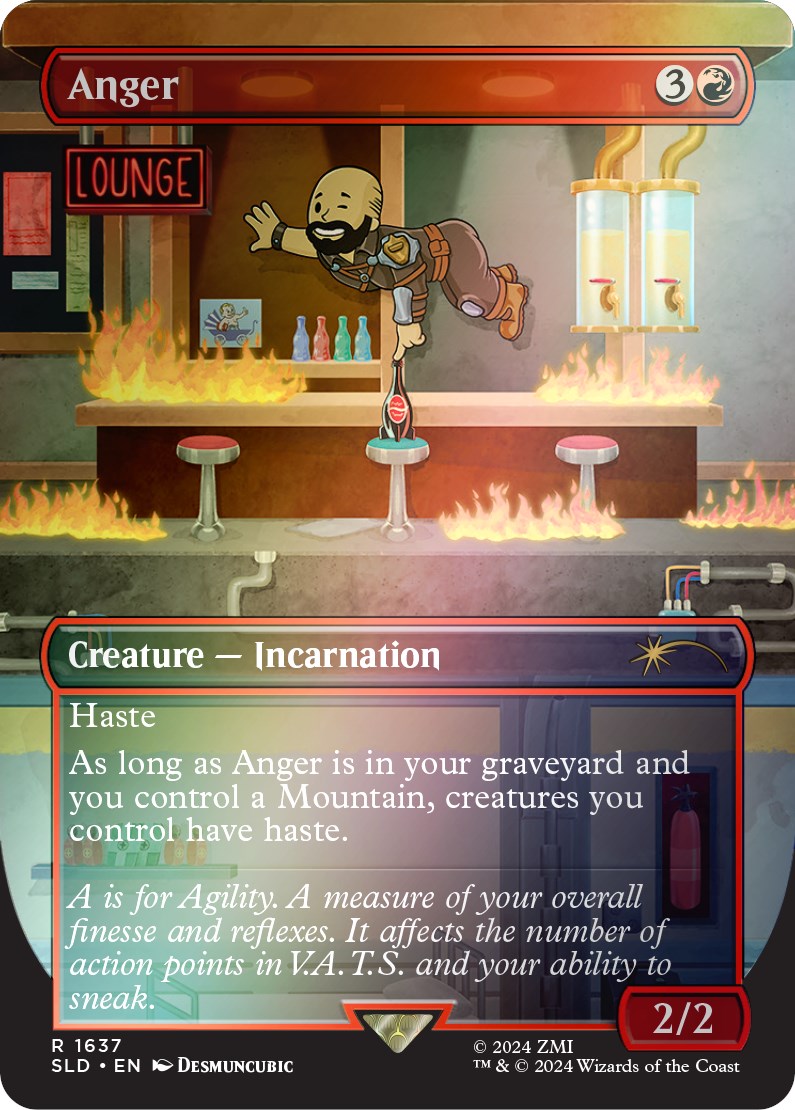 {R} Anger (Rainbow Foil) [Secret Lair Drop Series][RBF SLD 1637]