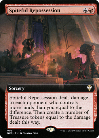 {R} Spiteful Repossession (Extended Art) [Streets of New Capenna Commander][NCC 098]
