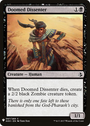 {C} Doomed Dissenter [Mystery Booster][LS AKH 087]