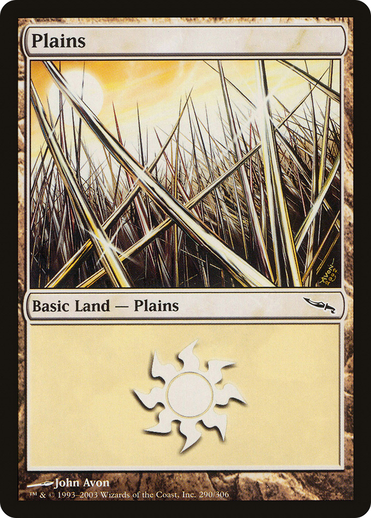 {B}[MRD 290] Plains (290) [Mirrodin]