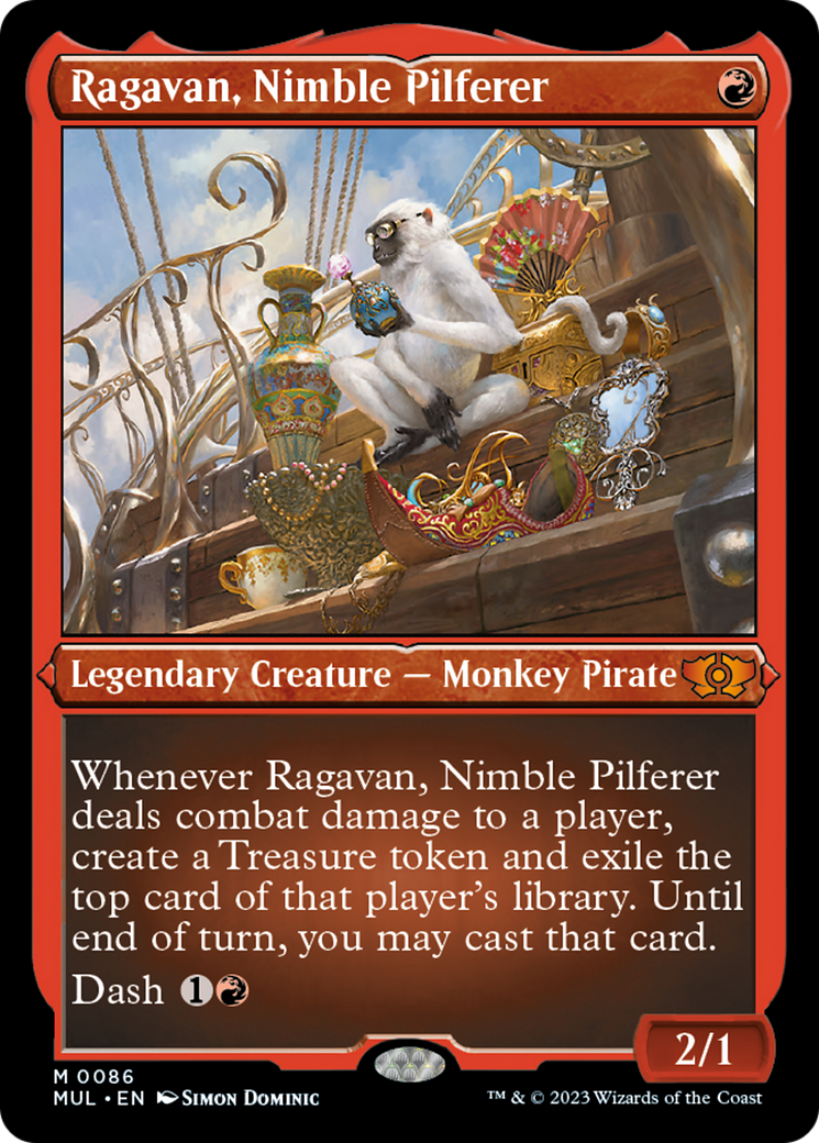 {R} Ragavan, Nimble Pilferer (Foil Etched) [Multiverse Legends][MUL 086]