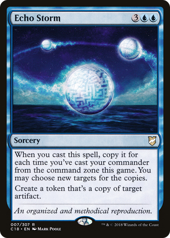 {R} Echo Storm [Commander 2018][C18 007]