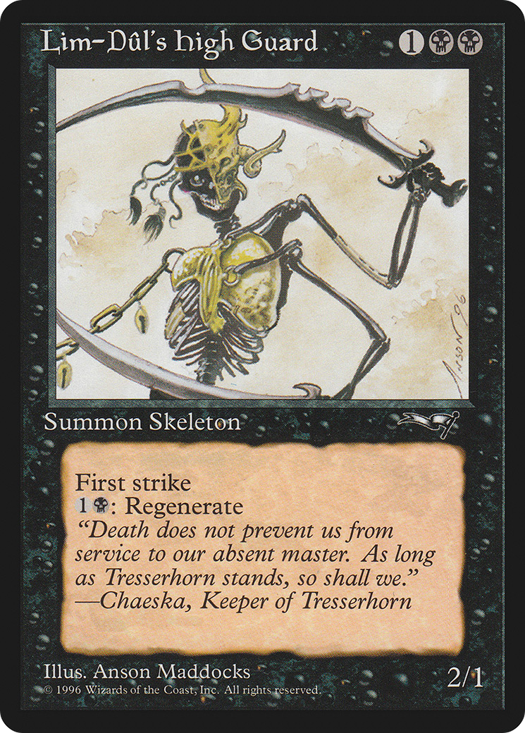 {C} Lim-Dul's High Guard (Holding Sword) [Alliances][ALL 55B]