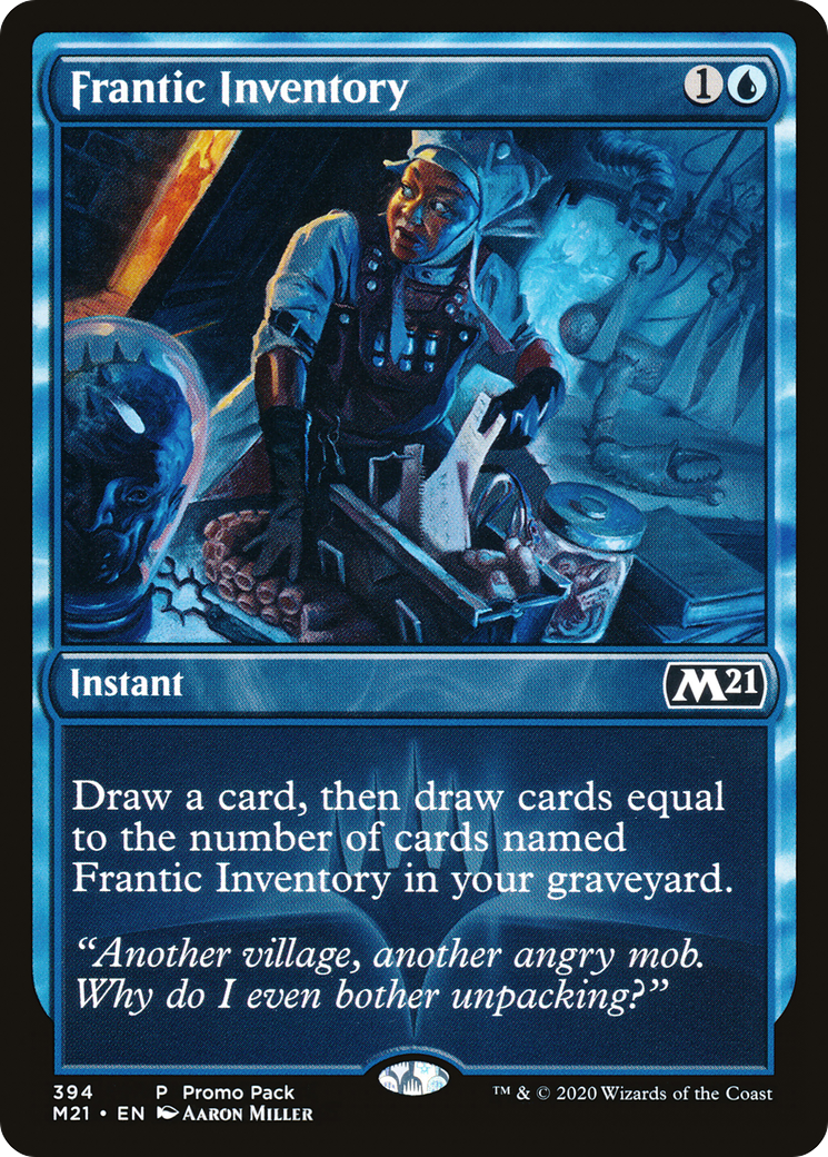 {C} Frantic Inventory (Promo Pack) [Core Set 2021 Promos][PP M21 394]