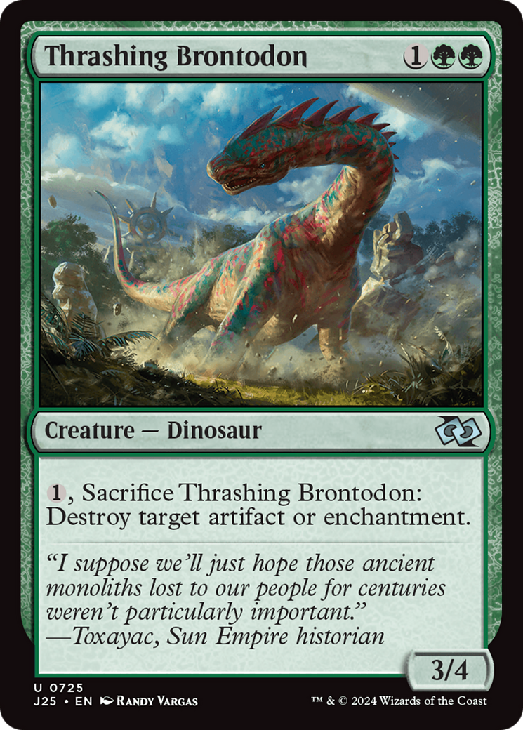 {C} Thrashing Brontodon [Foundations Jumpstart][J25 725]