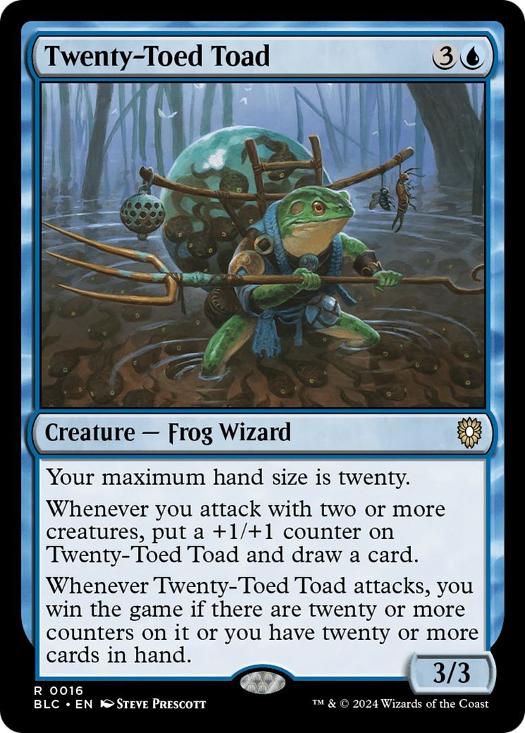 {R} Twenty-Toed Toad [Bloomburrow Commander][BLC 016]