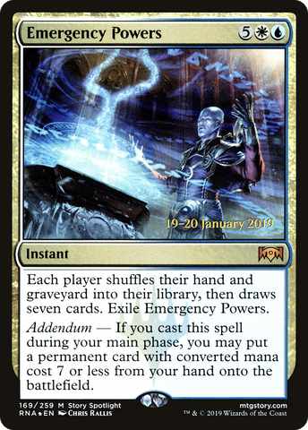 {R} Emergency Powers [Ravnica Allegiance Prerelease Promos][PR RNA 169]