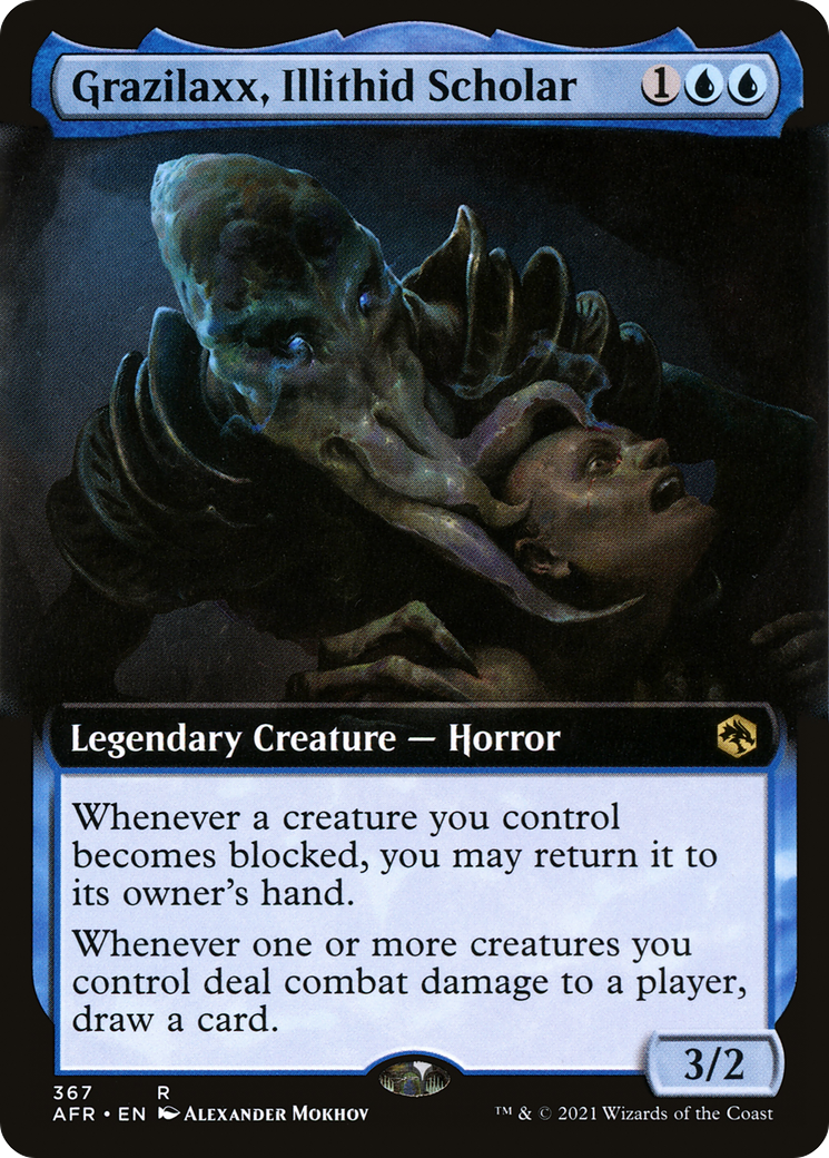 {R} Grazilaxx, Illithid Scholar (Extended Art) [Dungeons & Dragons: Adventures in the Forgotten Realms][AFR 367]