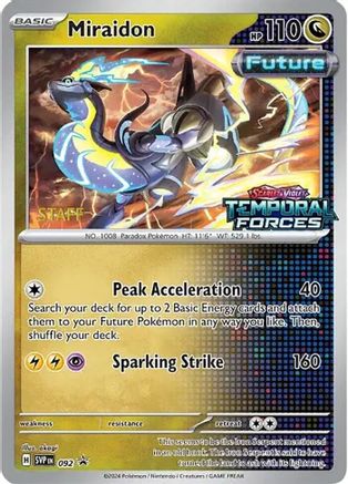 [PKM] Miraidon (092) (Stamped) (Staff) [Scarlet & Violet: Black Star Promos]
