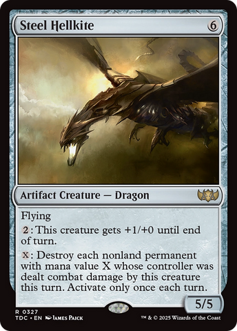 {R} Steel Hellkite [Tarkir: Dragonstorm Commander][TDC 327]
