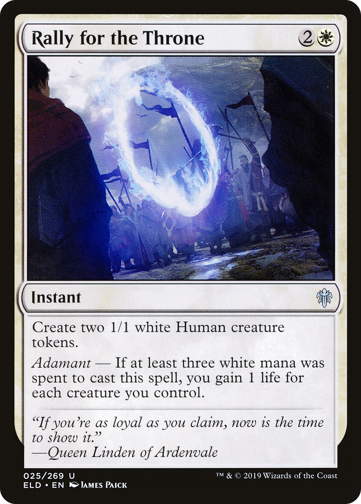 {C} Rally for the Throne [Throne of Eldraine][ELD 025]
