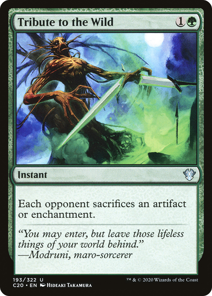 {C} Tribute to the Wild [Commander 2020][C20 193]