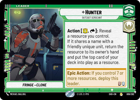 {SW-LD}Hunter - Outcast Sergeant (009/262) [Shadows of the Galaxy]