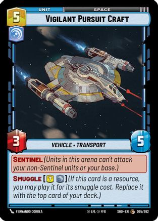 {SW-C}Vigilant Pursuit Craft (065/262) [Shadows of the Galaxy]