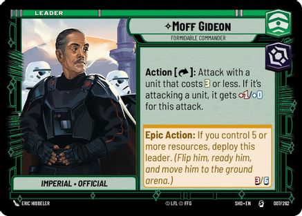 {SW-LD}Moff Gideon - Formidable Commander (007/262) [Shadows of the Galaxy]