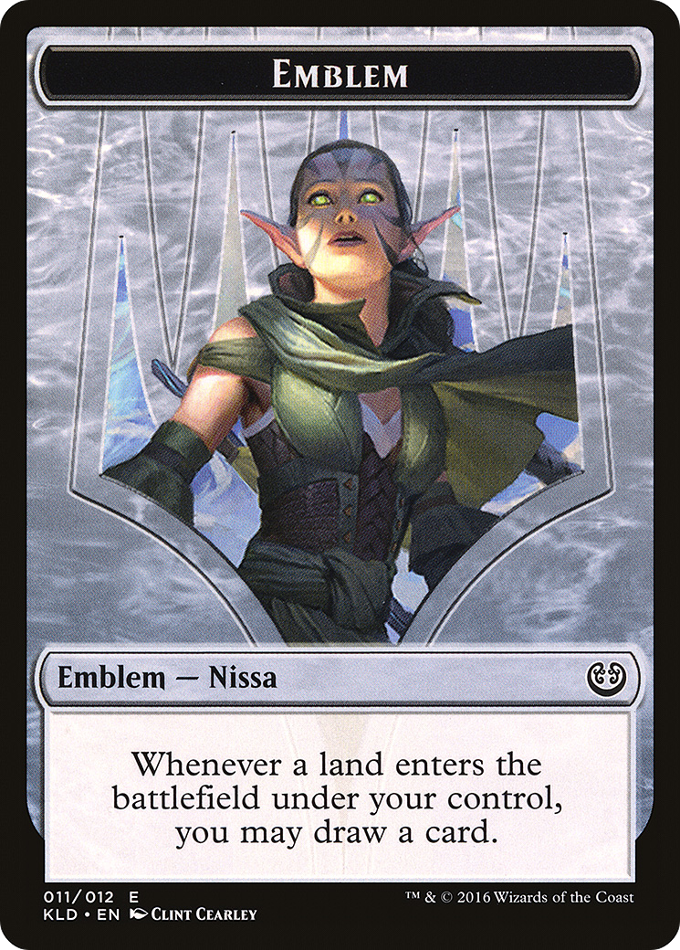 {T} Nissa, Vital Force Emblem [Kaladesh Tokens][TKLD 011]