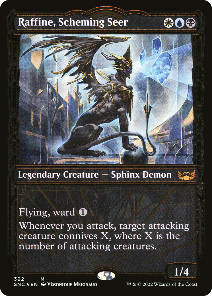 {R} Raffine, Scheming Seer (Showcase Golden Age Gilded Foil) [Streets of New Capenna][SNC 392]