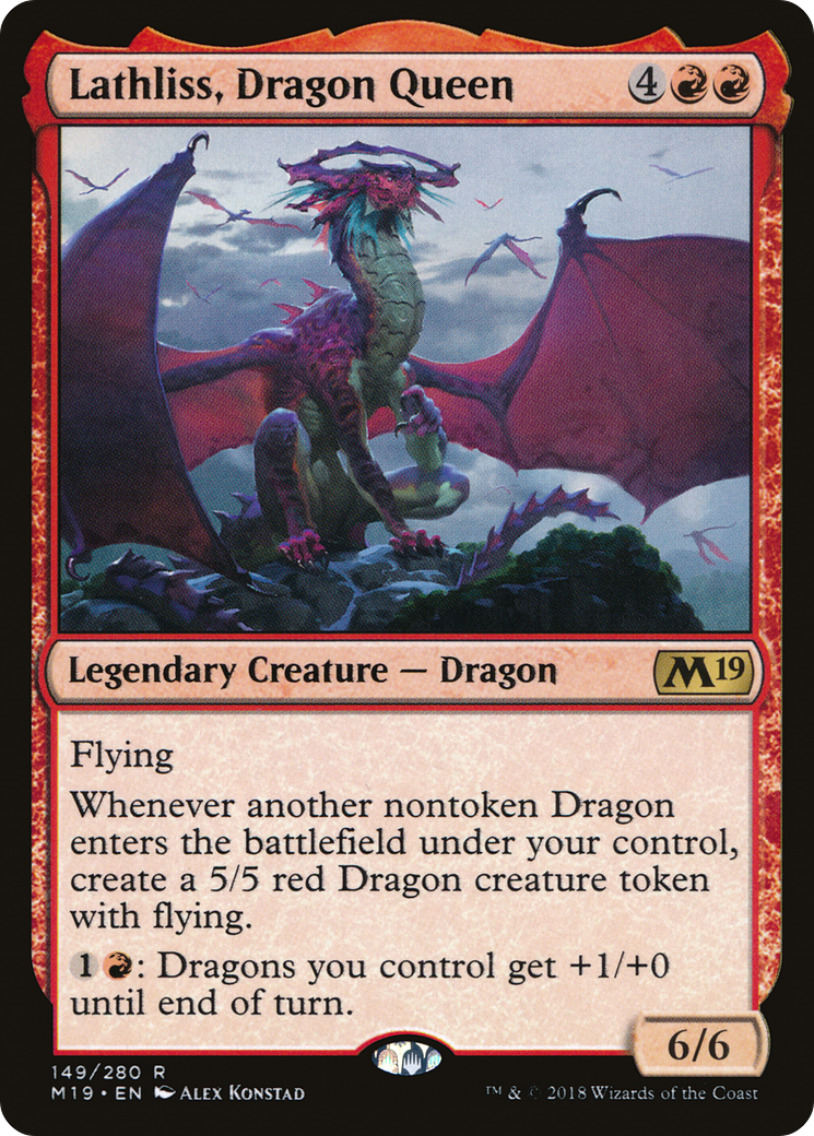 {R} Lathliss, Dragon Queen [Core Set 2019][M19 149]