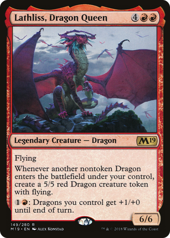 {R} Lathliss, Dragon Queen [Core Set 2019][M19 149]