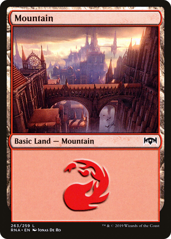 {B}[RNA 263] Mountain (263) [Ravnica Allegiance]