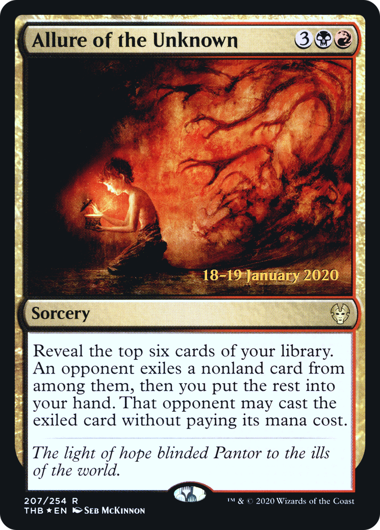 {R} Allure of the Unknown [Theros Beyond Death Prerelease Promos][PR THB 207]