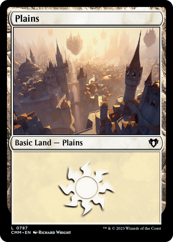 {B} Plains (787) [Commander Masters][CMM 787]