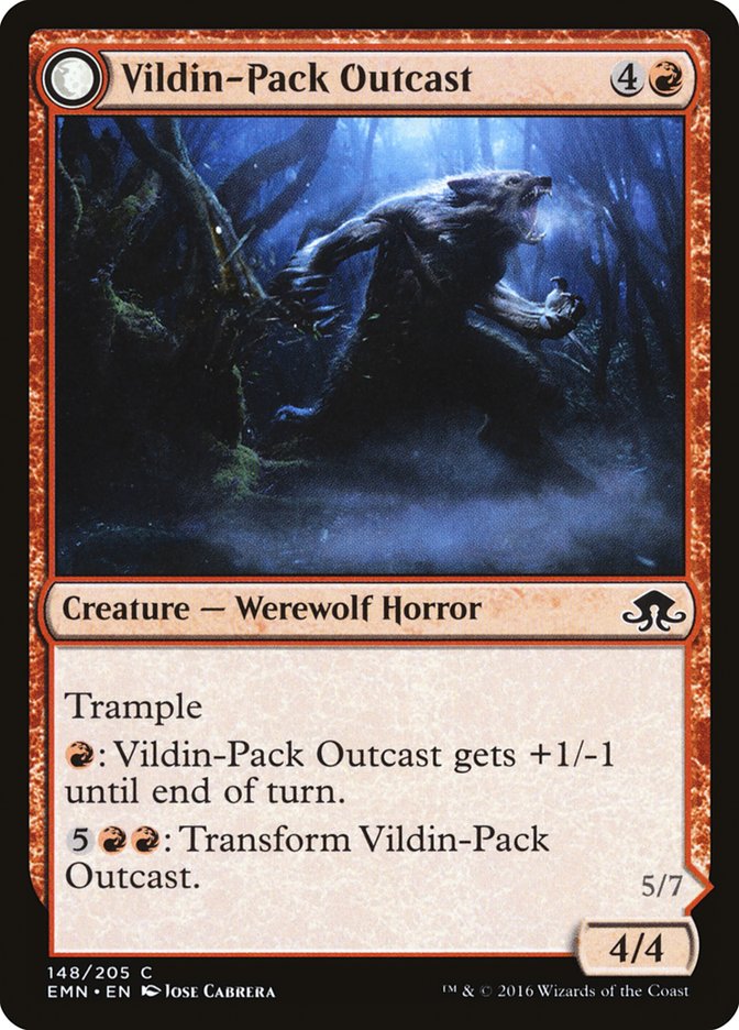 {C} Vildin-Pack Outcast // Dronepack Kindred [Eldritch Moon][EMN 148] - Misty Mountain Games