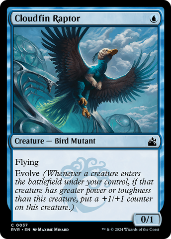 {C} Cloudfin Raptor [Ravnica Remastered][RVR 037]