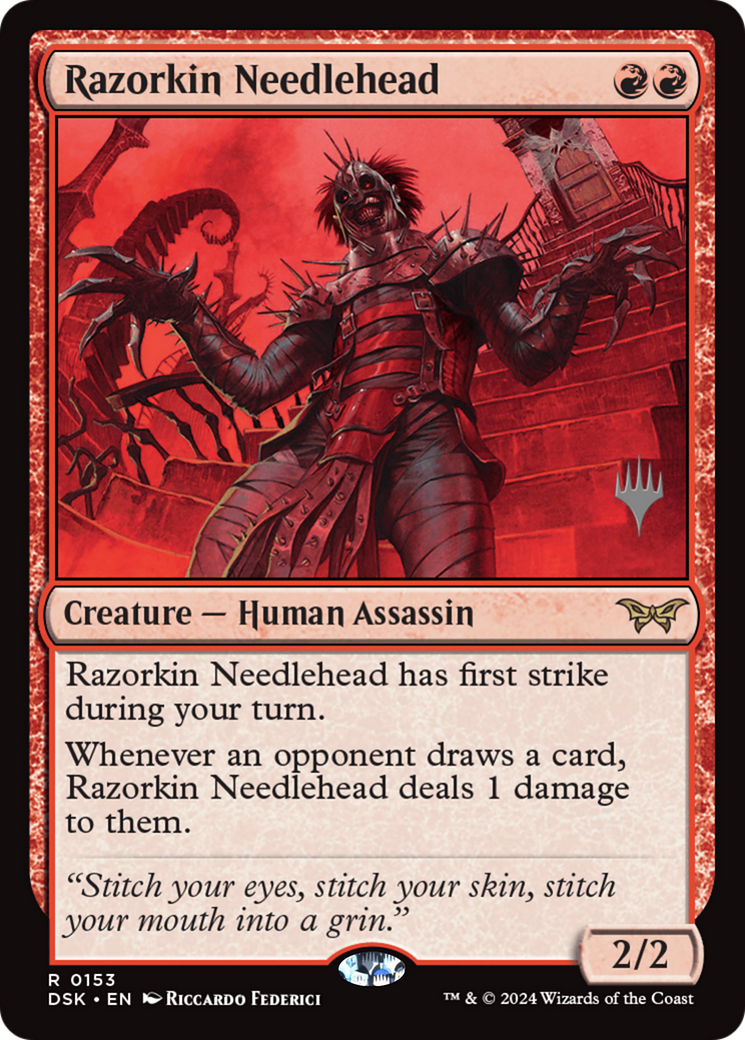 {@R} Razorkin Needlehead [Duskmourn: House of Horror Promos][PP DSK 153]