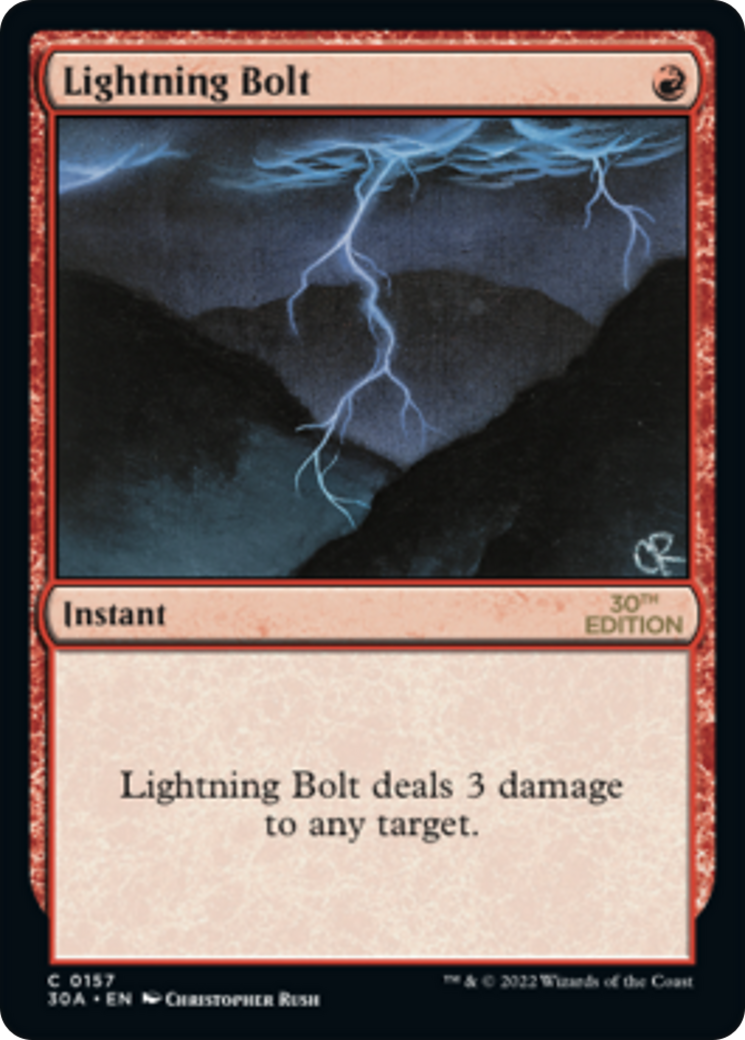 {C} Lightning Bolt [30th Anniversary Edition][30A 157]