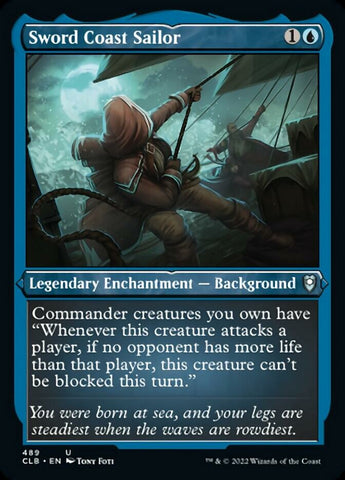 {C} Sword Coast Sailor (Foil Etched) [Commander Legends: Battle for Baldur's Gate][CLB 489]