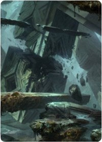 {A} Swamp 3 Art Card [Zendikar Rising Art Series][AZNR 015]